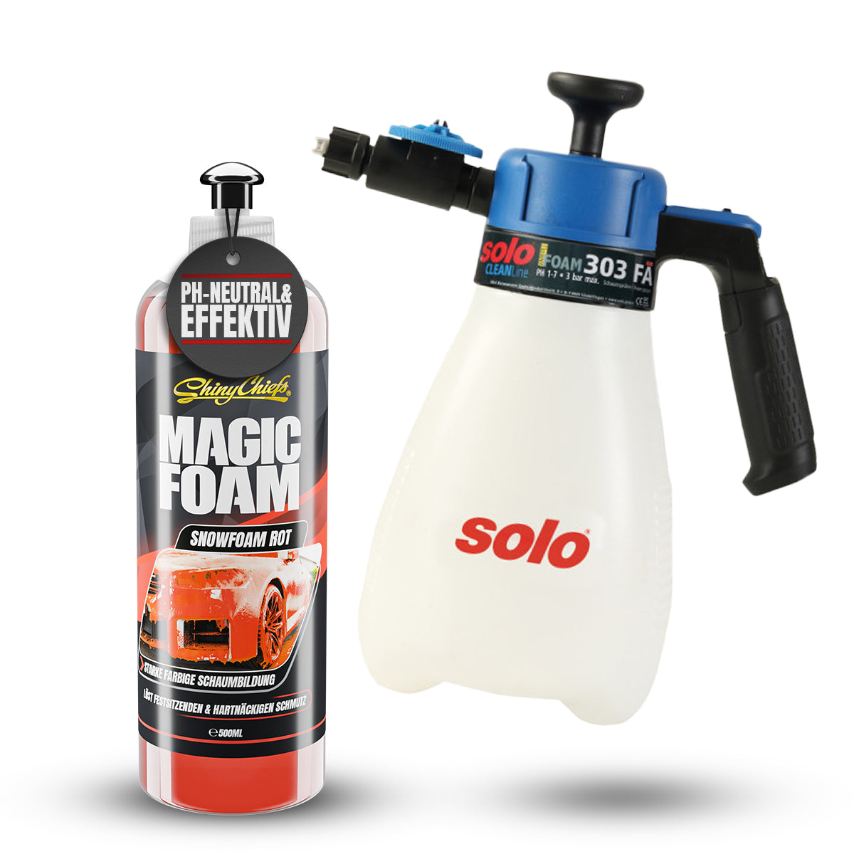 SOLO SCHAUMSPRÜHER 303 FA + MAGIC FOAM - ROTER SCHAUM 500ml Set