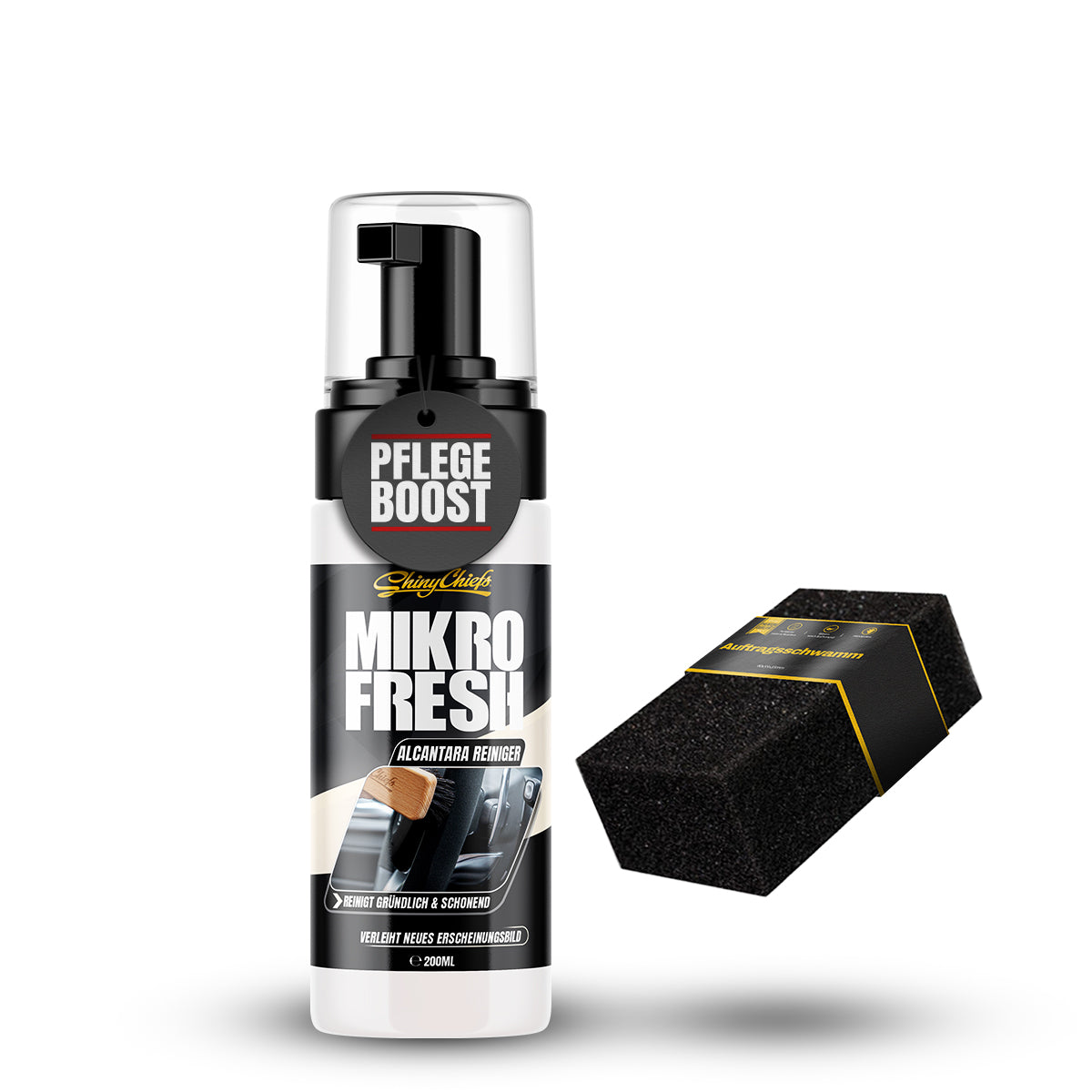 MIKRO FRESH - ALCANTARA REINIGER 200ml + SCHWAMM SET
