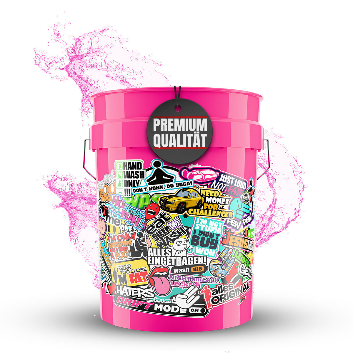 WASCHEIMER STICKERBOMB PINK - 20L
