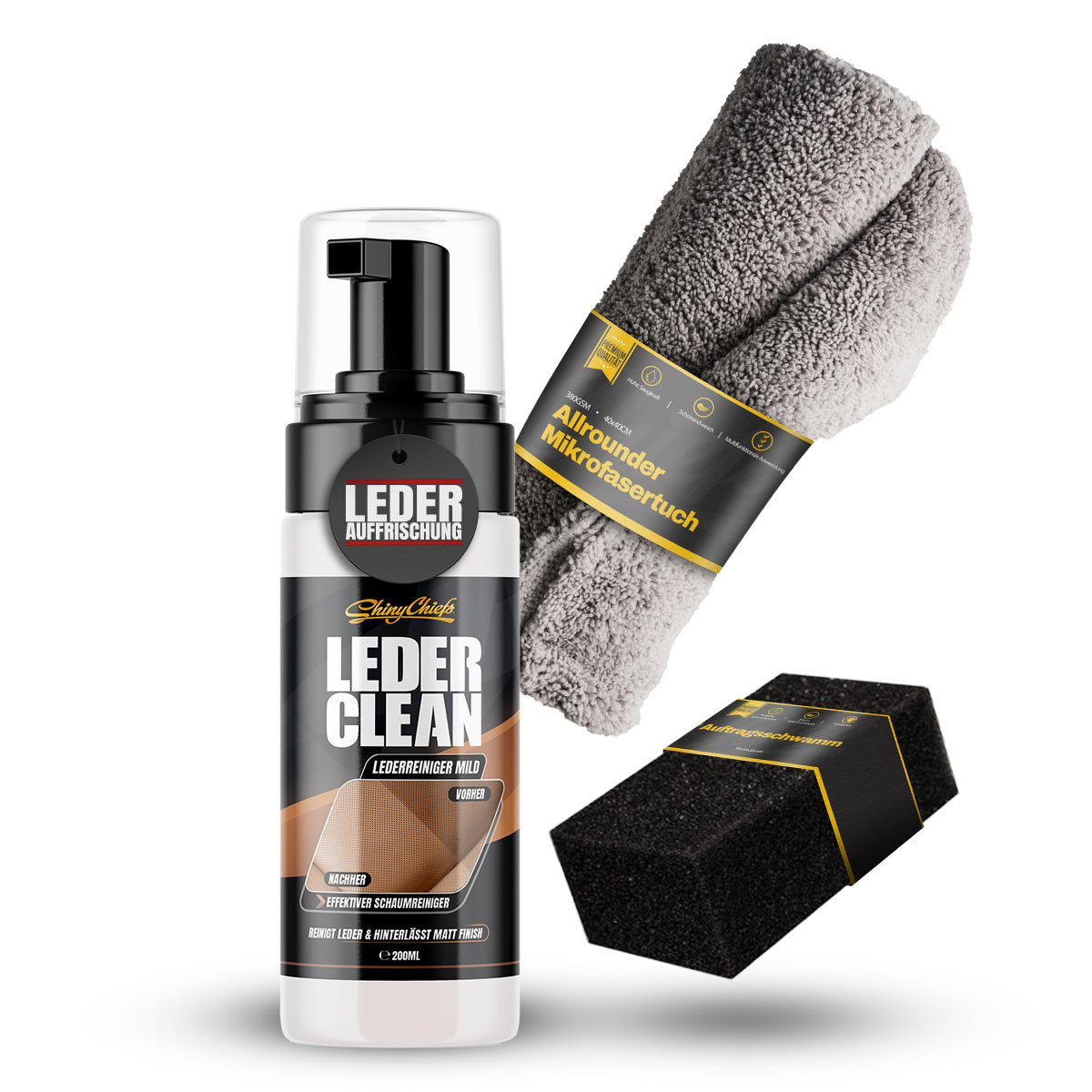 LEDER CLEAN - LEDERREINIGER 200ml Set