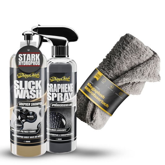 SLICK WASH - GRAPHEN SHAMPOO 500ml + GRAPHENE SPRAY 500ml SET